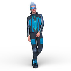 サイバーマン　3DCGレンダリング