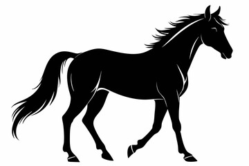 silhouette of horse, Horse Vector, Horse Silhouette
