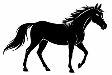 silhouette of horse, Horse Vector, Horse Silhouette
