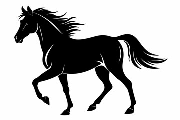 silhouette of horse, Horse Vector, Horse Silhouette
