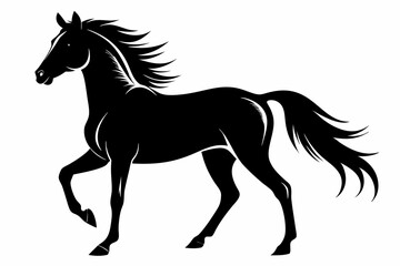 silhouette of horse, Horse Vector, Horse Silhouette
