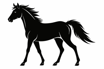 silhouette of horse, Horse Vector, Horse Silhouette
