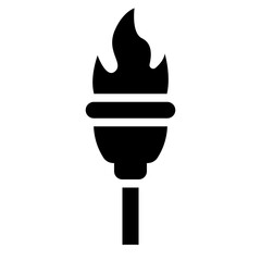Torch icon representing a medieval light source.