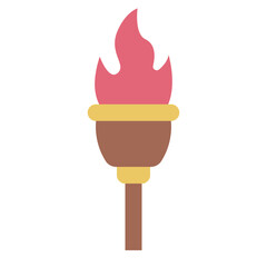 Torch icon representing a medieval light source.