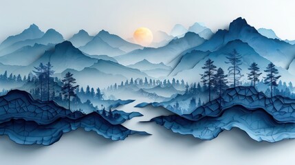 3D relief wallpaper with painting of a colorful 3d wave. wall art oil painting	