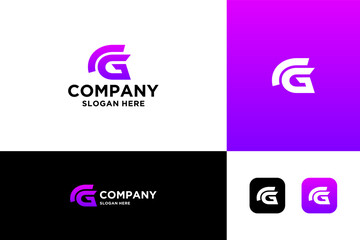 gladiator letter G logo design