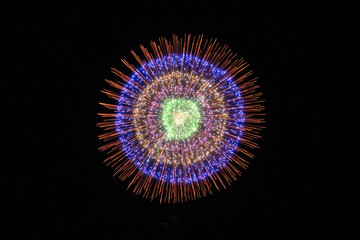 日本の花火　五重芯