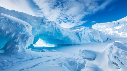 Glacier Cave in Antarctica