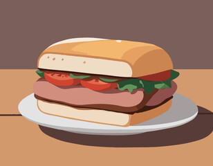 Roast Beef Sandwich Lunch
