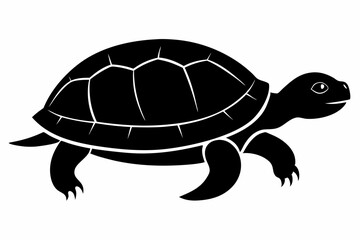 Turtle Silhouette, turtle marine animal icon, silhouettes of sea turtle
