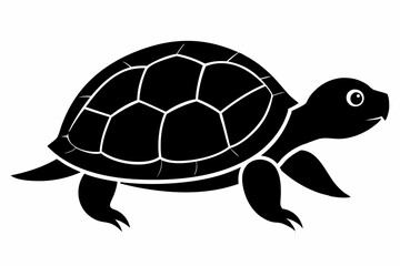 Turtle Silhouette, turtle marine animal icon, silhouettes of sea turtle
