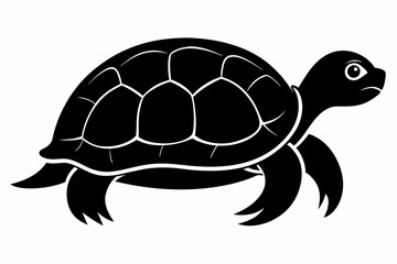 Turtle Silhouette, turtle marine animal icon, silhouettes of sea turtle
