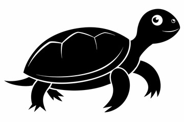 Turtle Silhouette, turtle marine animal icon, silhouettes of sea turtle
