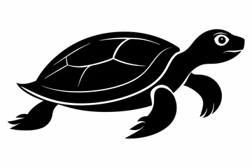 Turtle Silhouette, turtle marine animal icon, silhouettes of sea turtle
