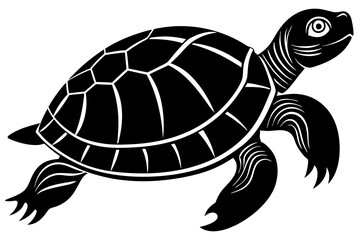 Turtle Silhouette, turtle marine animal icon, silhouettes of sea turtle
