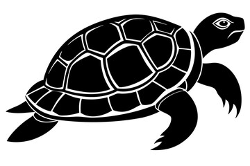 Turtle Silhouette, turtle marine animal icon, silhouettes of sea turtle
