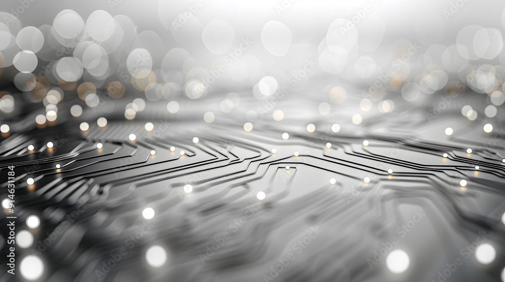 Poster technology black circuit diagram concept.high-tech circuit board connection system.vector abstract t