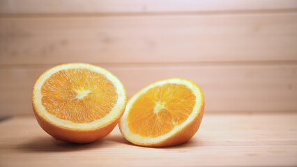 Orange Sliced in Half