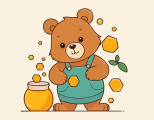 Bear with Honey
