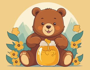 Bear with Honey
