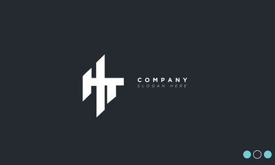 HT Alphabet letters Initials Monogram logo TH, H and T
