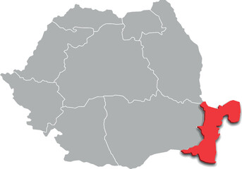 dobrogea map ADMINISTRATIVE DIVISIONS of ROMANIA 3d isometric map