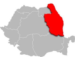 moldova map ADMINISTRATIVE DIVISIONS of ROMANIA 3d isometric map