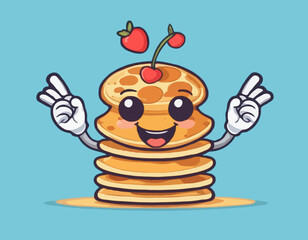 Groovy Pancake Character
