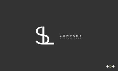 SL Alphabet letters Initials Monogram logo 