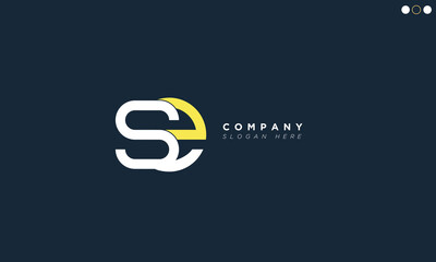 SE Alphabet letters Initials Monogram logo 