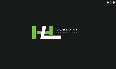 HL Alphabet letters Initials Monogram logo 