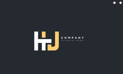 Obraz premium HJ Alphabet letters Initials Monogram logo 