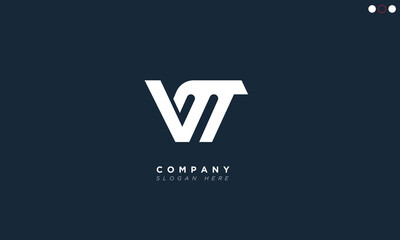 VT Alphabet letters Initials Monogram logo 