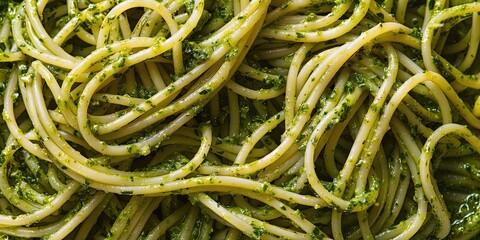 delicious spaghetti pesto