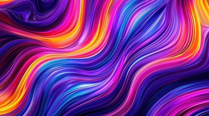 Fototapeta premium Abstract Wavy Pattern with Vibrant Colors