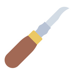 Clicking knife tool used by shoemakers for cutting leather.