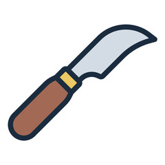 Knife tool used by shoemakers for cutting and shaping leather.