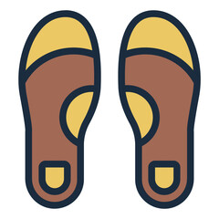 Insole accessory used by shoemakers for cushioning inside shoes.