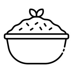 Bowl of vegan mashed potatoes for meals.