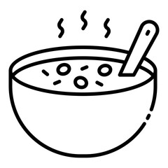 Bowl of vegan soup for a healthy meal.