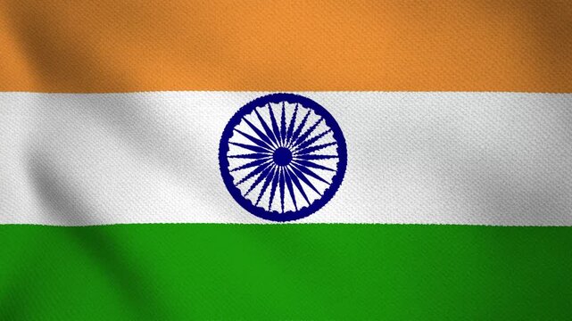 National Flag of IndiaWaving - 4K IndianFlag 