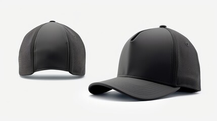 Black Baseball Cap Mockup