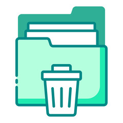 Icon for deleting or removing folders and files.