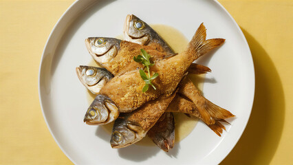 Fototapeta premium fish on plate