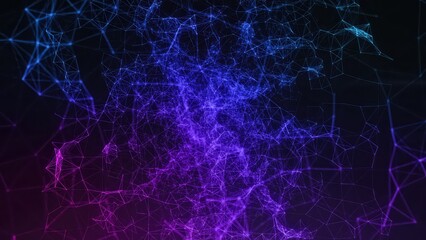 Digital connection of dots and lines.