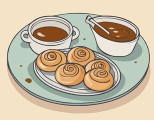 French cuisine - Escargot with sauce