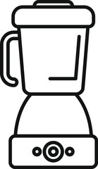 Electric blender standing on kitchen countertop making healthy food