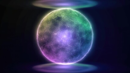 Energy sphere of ultramarine particles in space