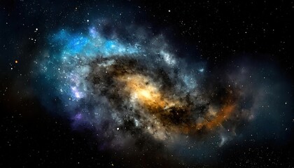 Obraz premium Cosmic Beauty: Stunning Galaxy Nebula Art