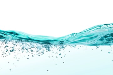 Light blue water with a white background and a gradient light green color, clean and pure nature concept, fresh background